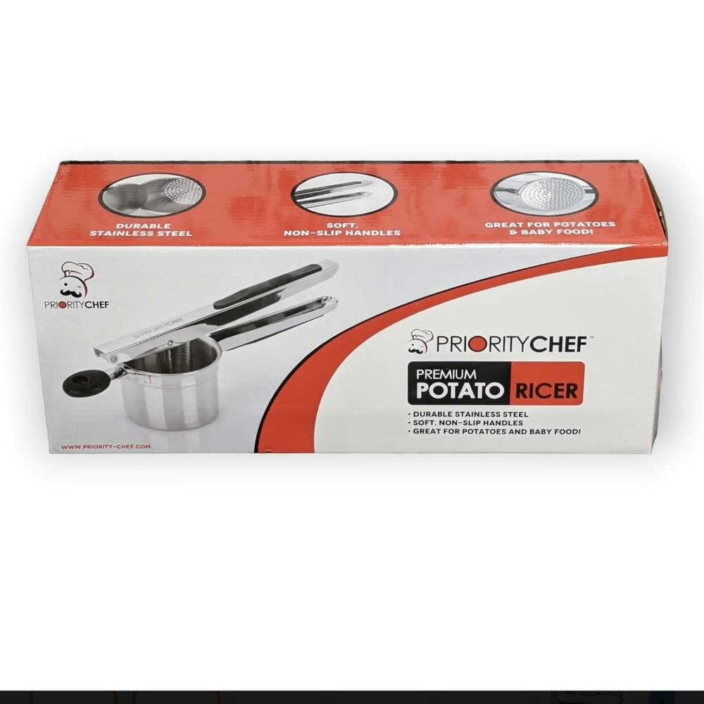 Priority Chef Premium Potato Ricer Large 15oz Heavy Duty Stainless Steel